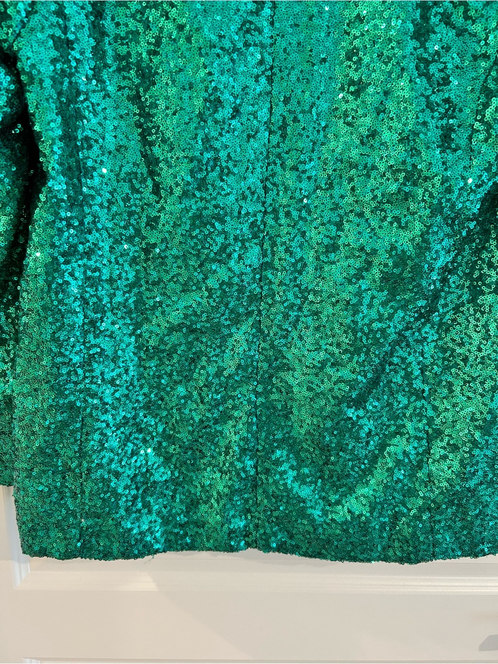 Peach Love Emerald Sequin Blazer Size M - Picture 12 of 13